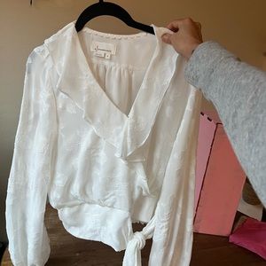 Anthropologie white blouse